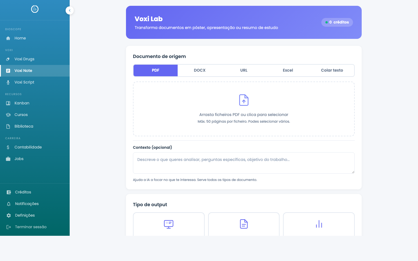 Voxi Note document transform